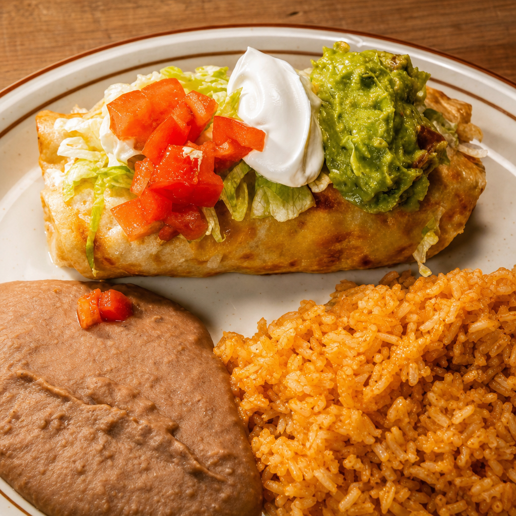 Dinner Chimichangas.
