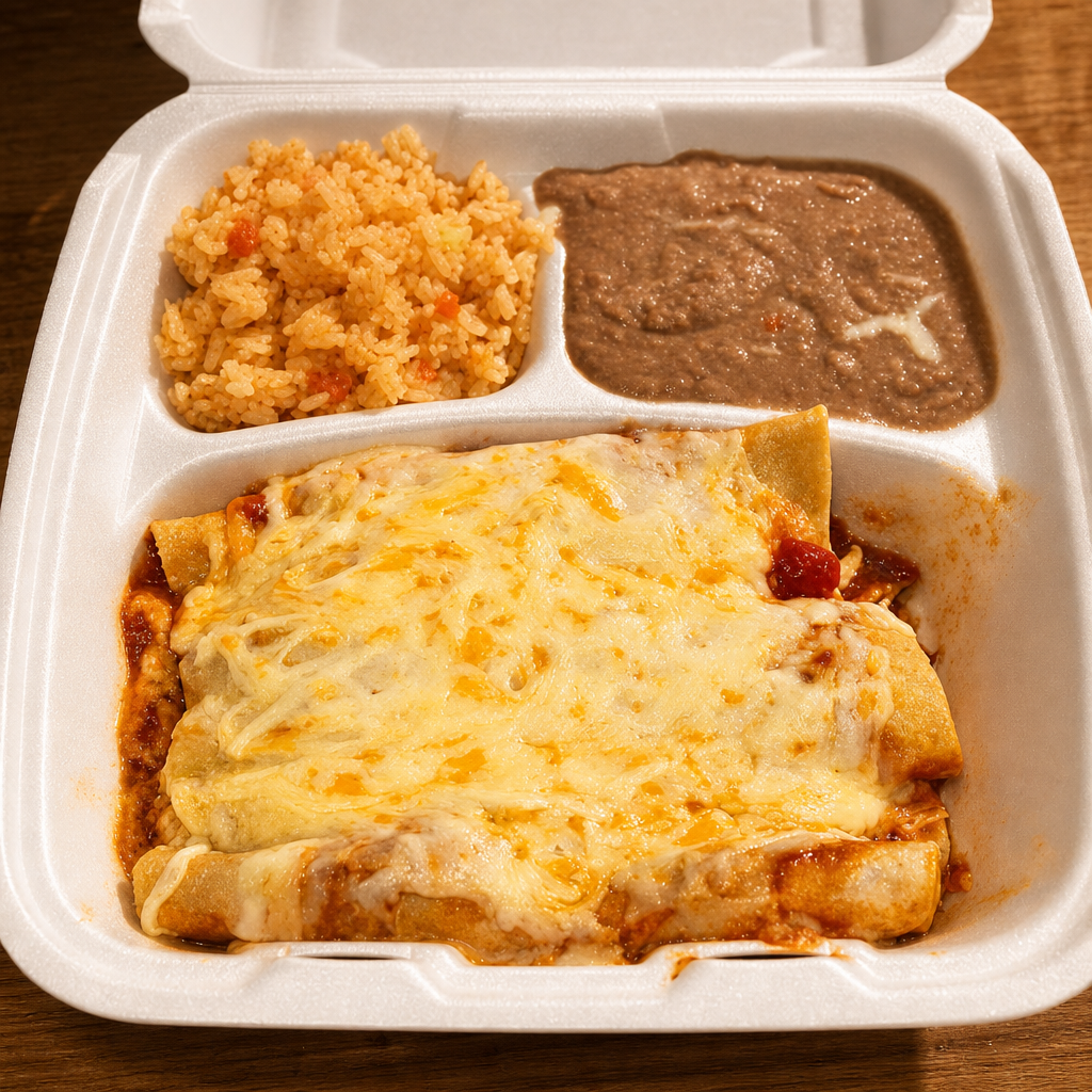 Dinner Enchiladas.