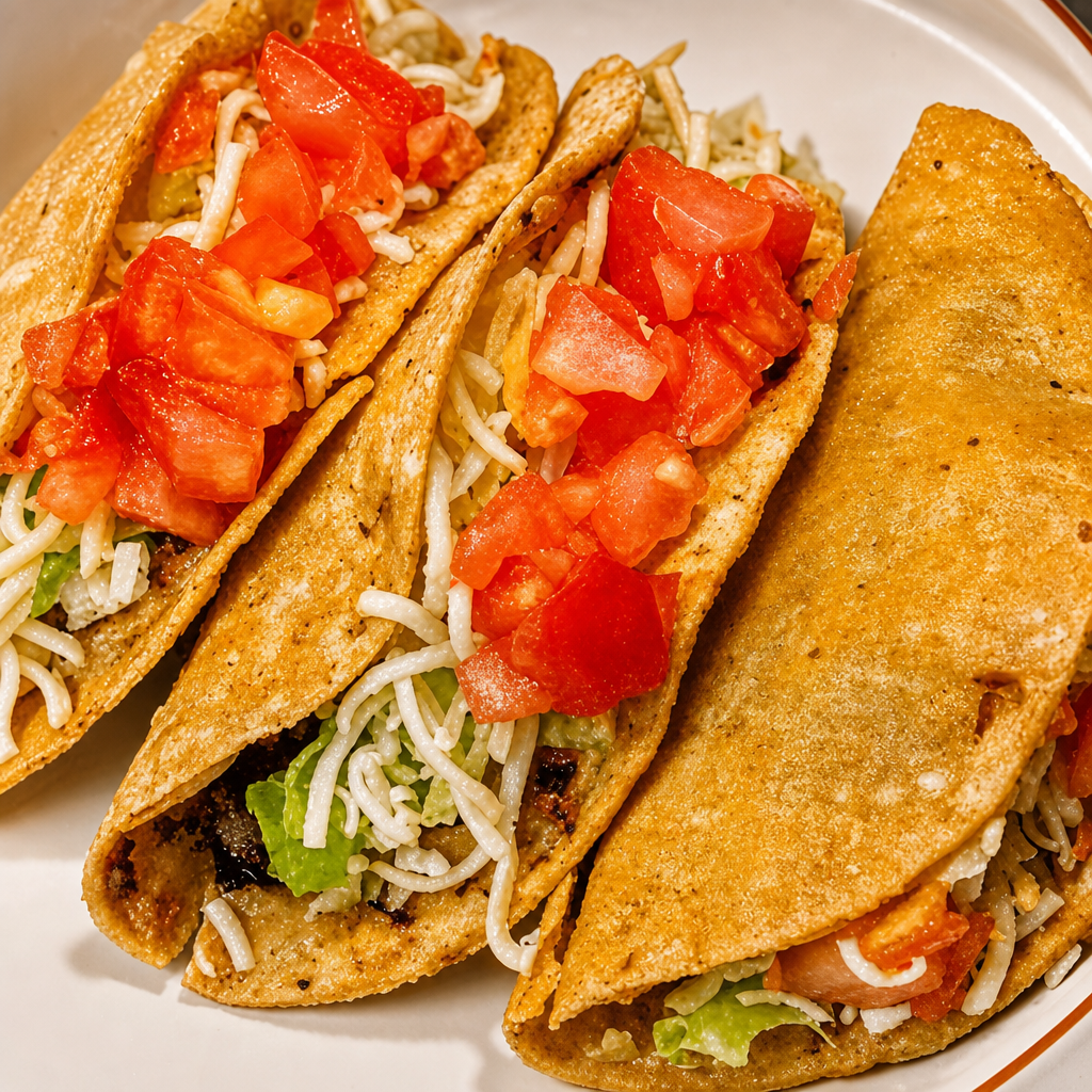 6 Corn Tacos.