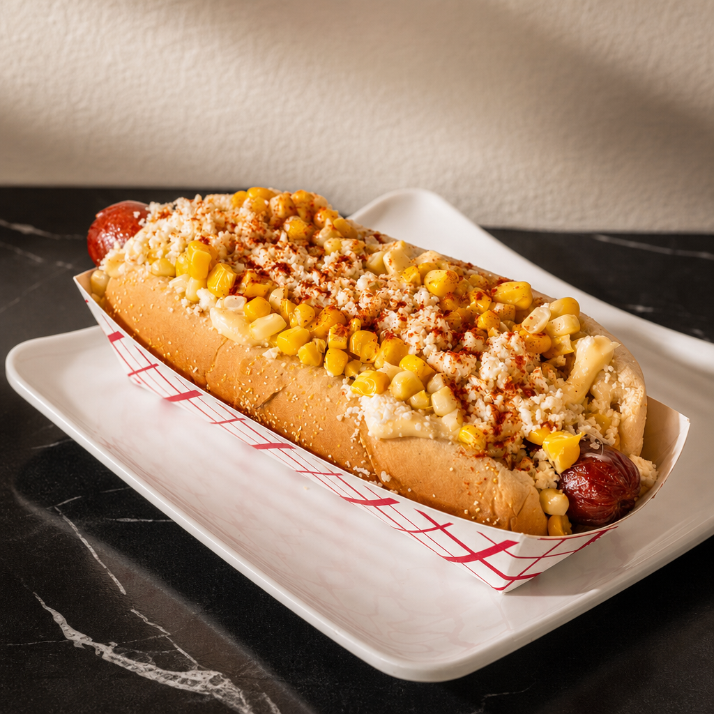 Hot Dog Perri-Esquite.