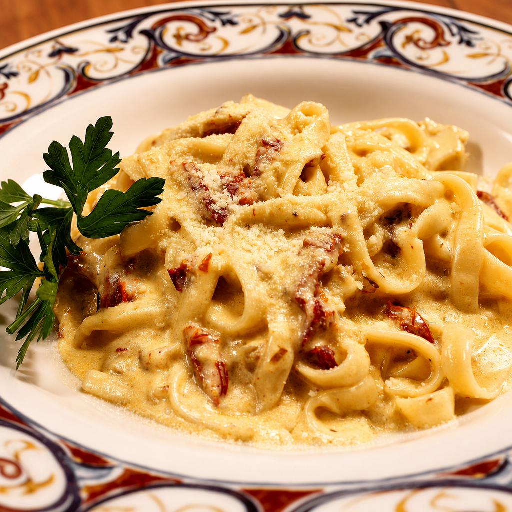 Fettuccine Alfredo.