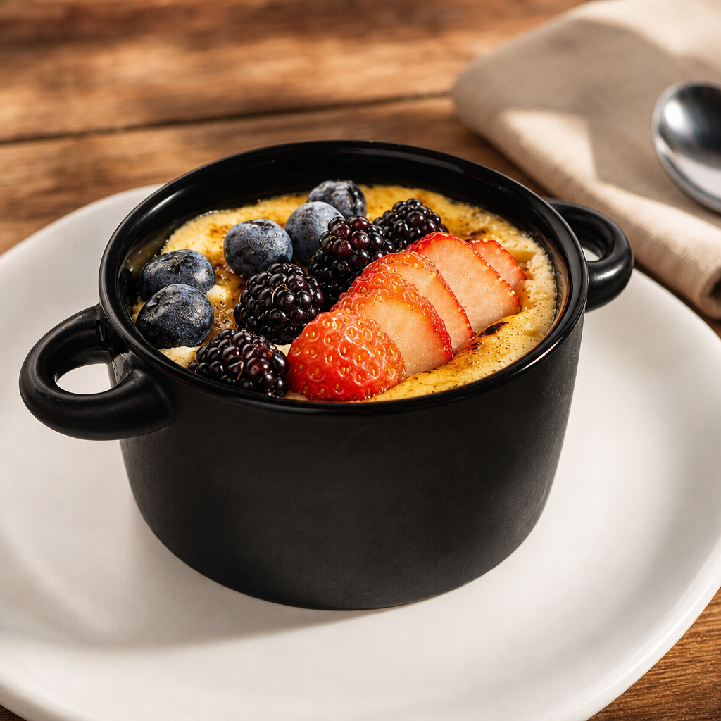 Seasonal Crème Brulee.