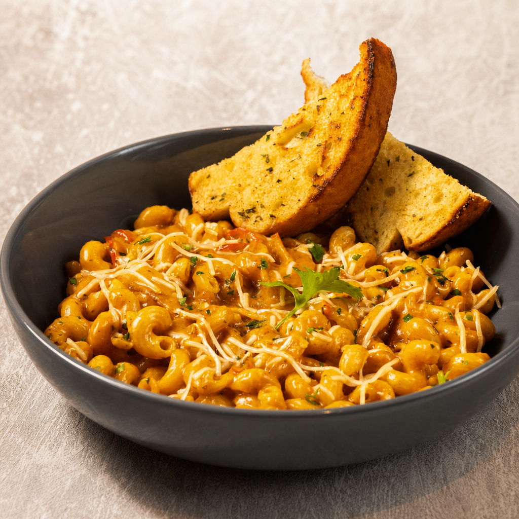 Curry Cavatappi.