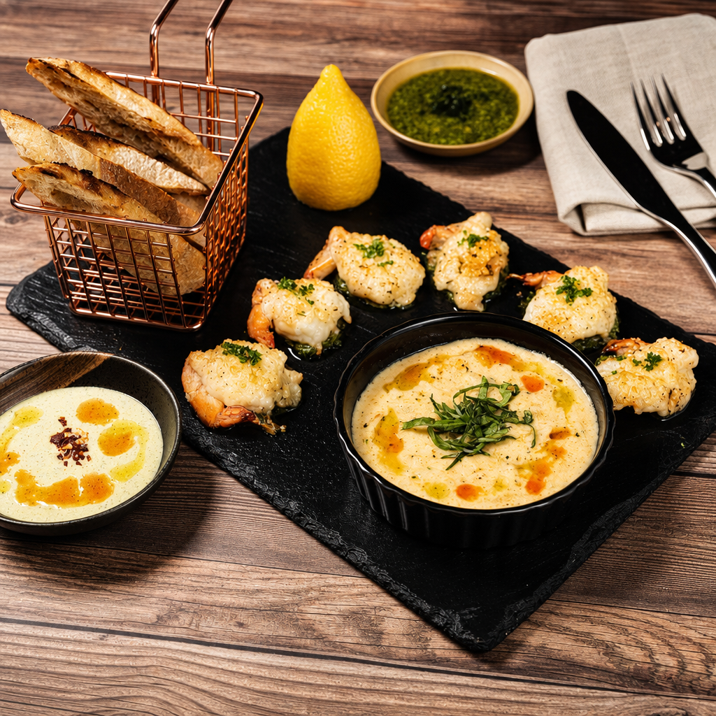 Butterflied Shrimp.