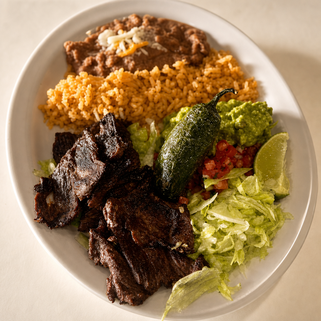 Carne Asada Plate.
