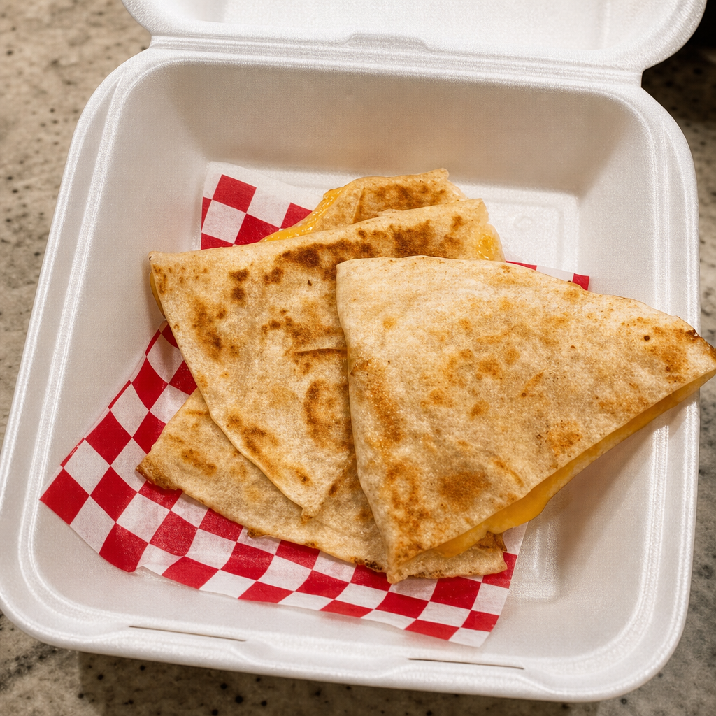 Cheese Quesadilla.