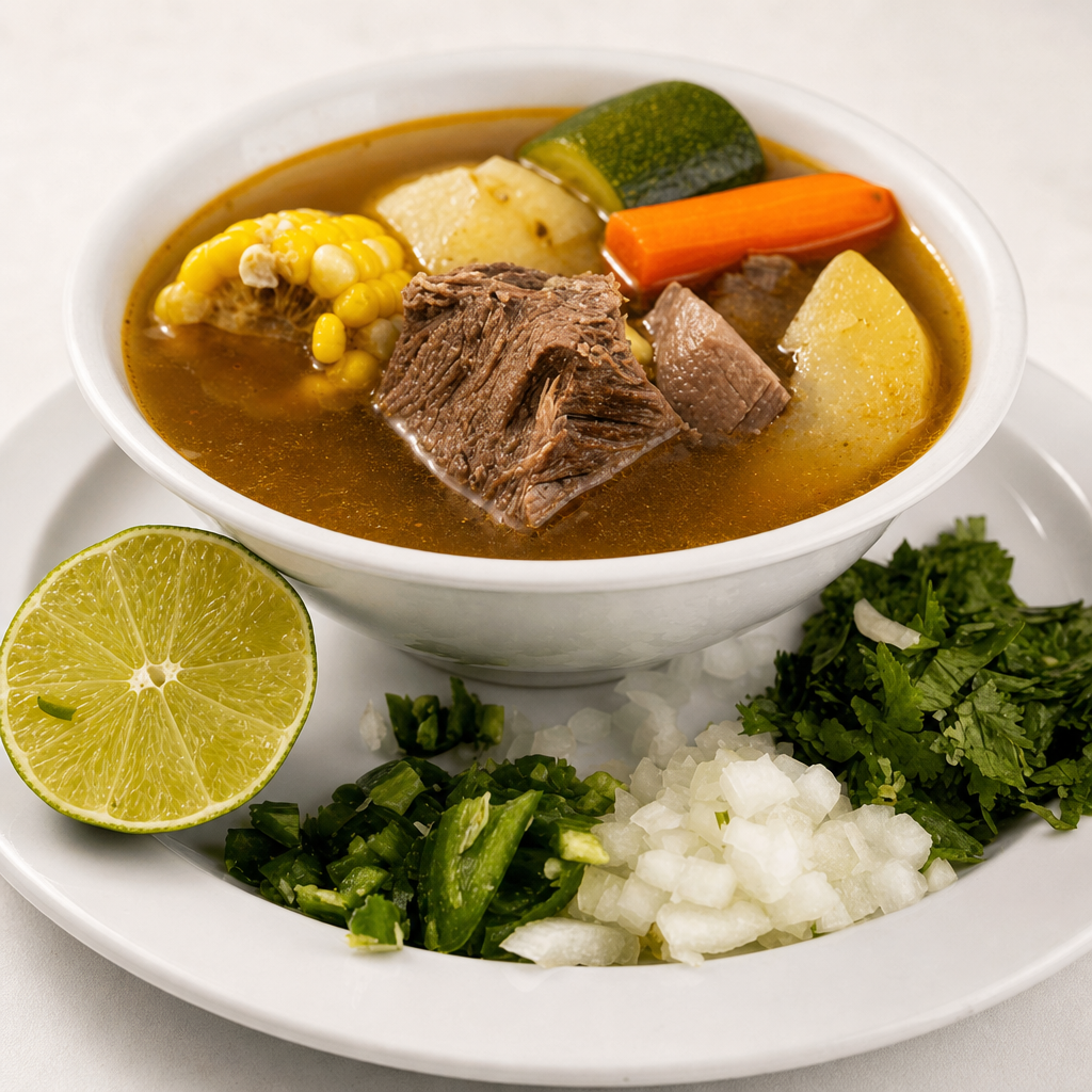 Caldo De Res Plate.