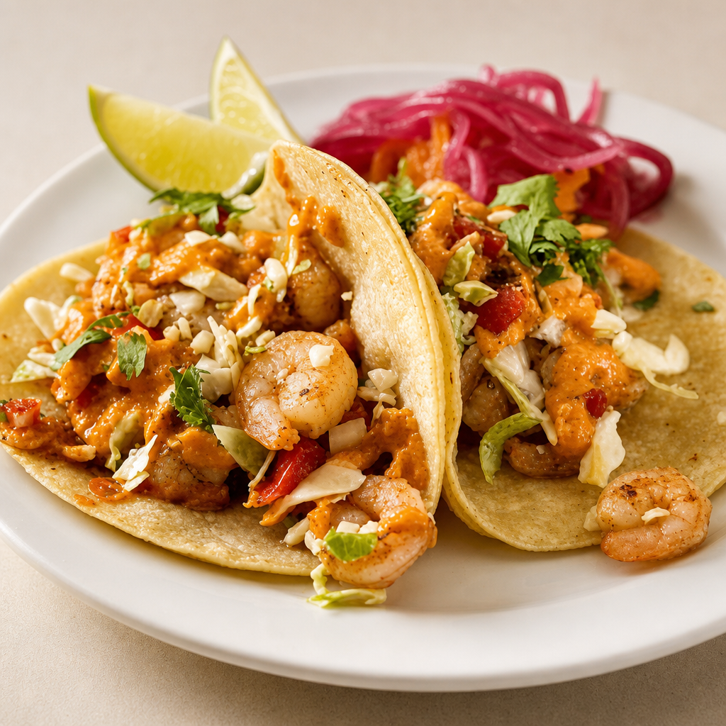 Shrimp Tacos.