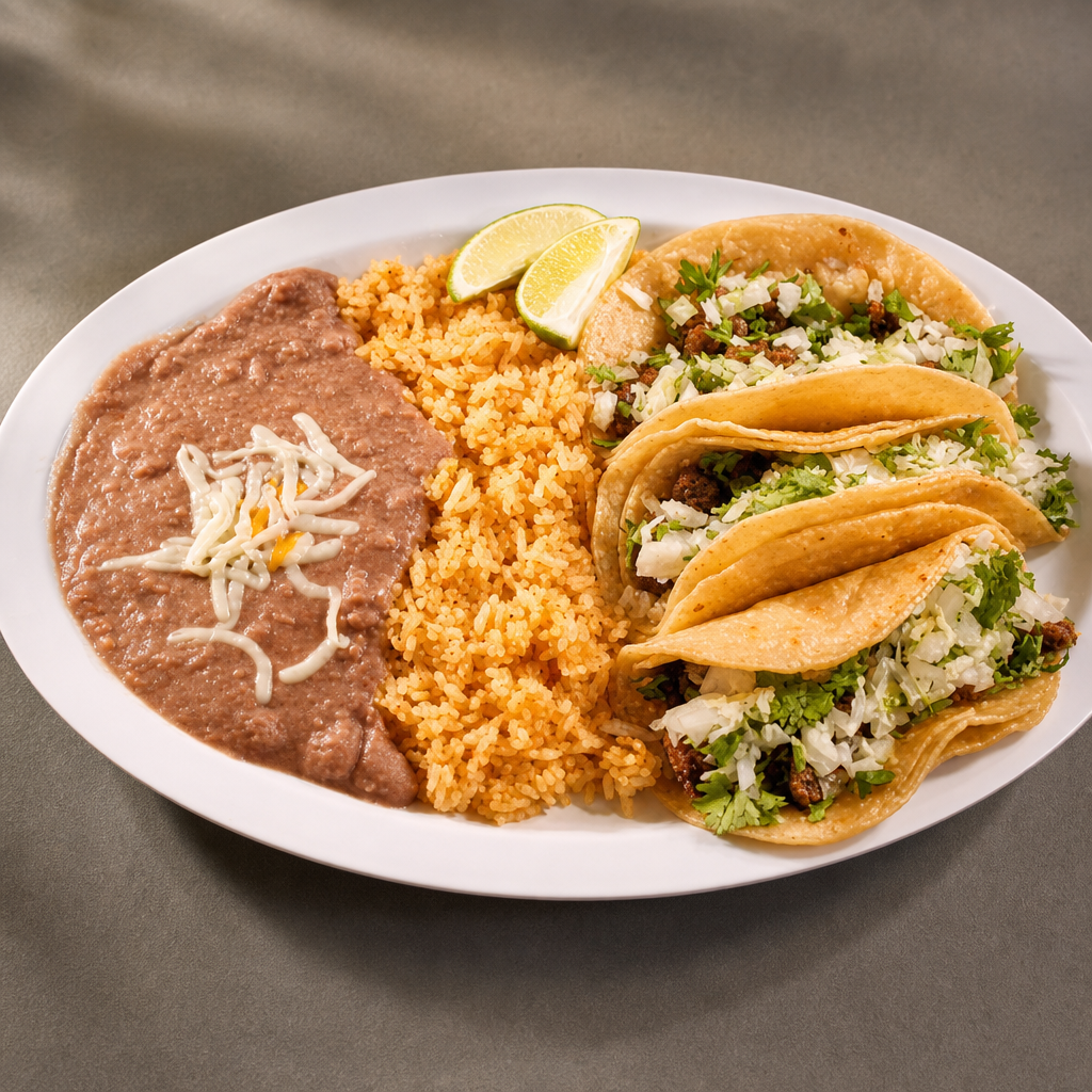 3 Tacos Plate