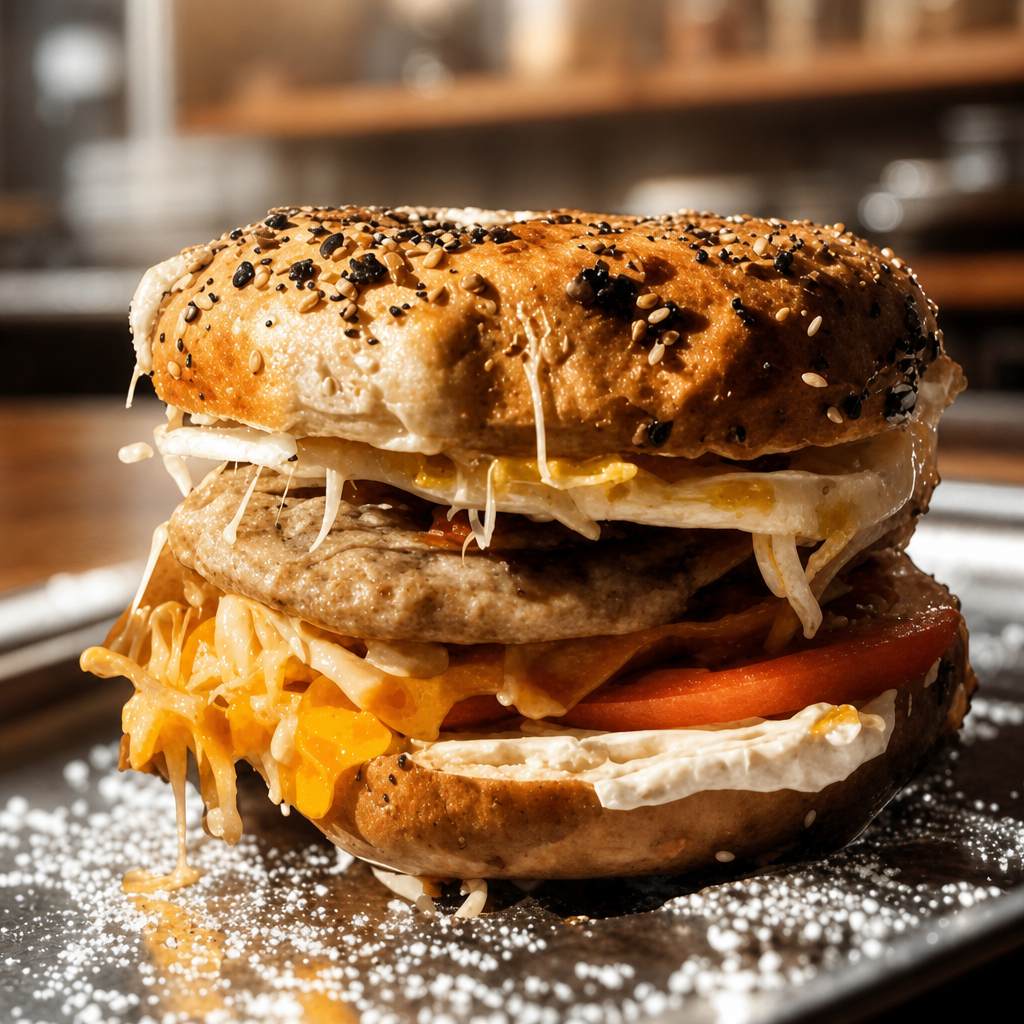 Deluxe Bagel Sandwich.