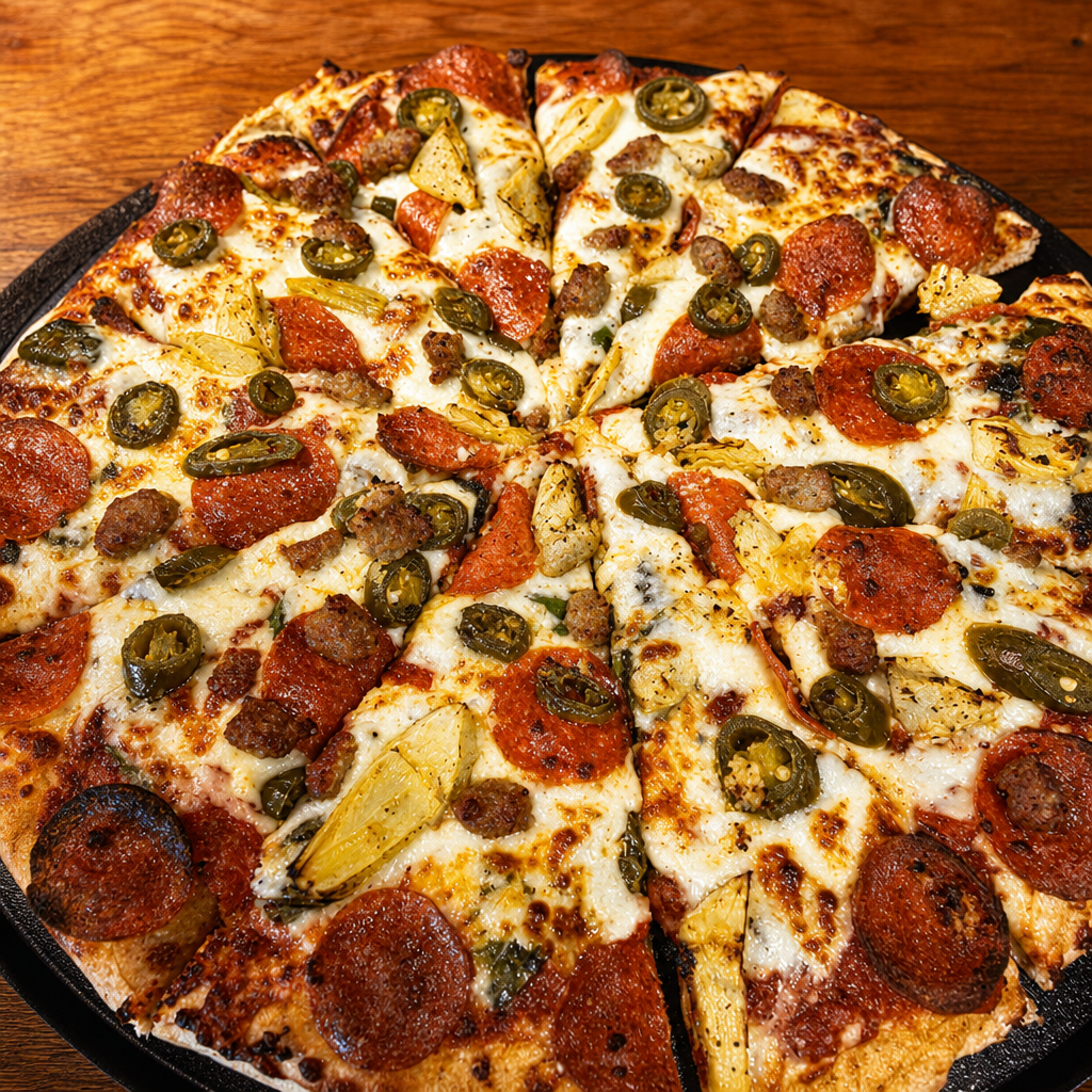 Four Toppings Pie (15").