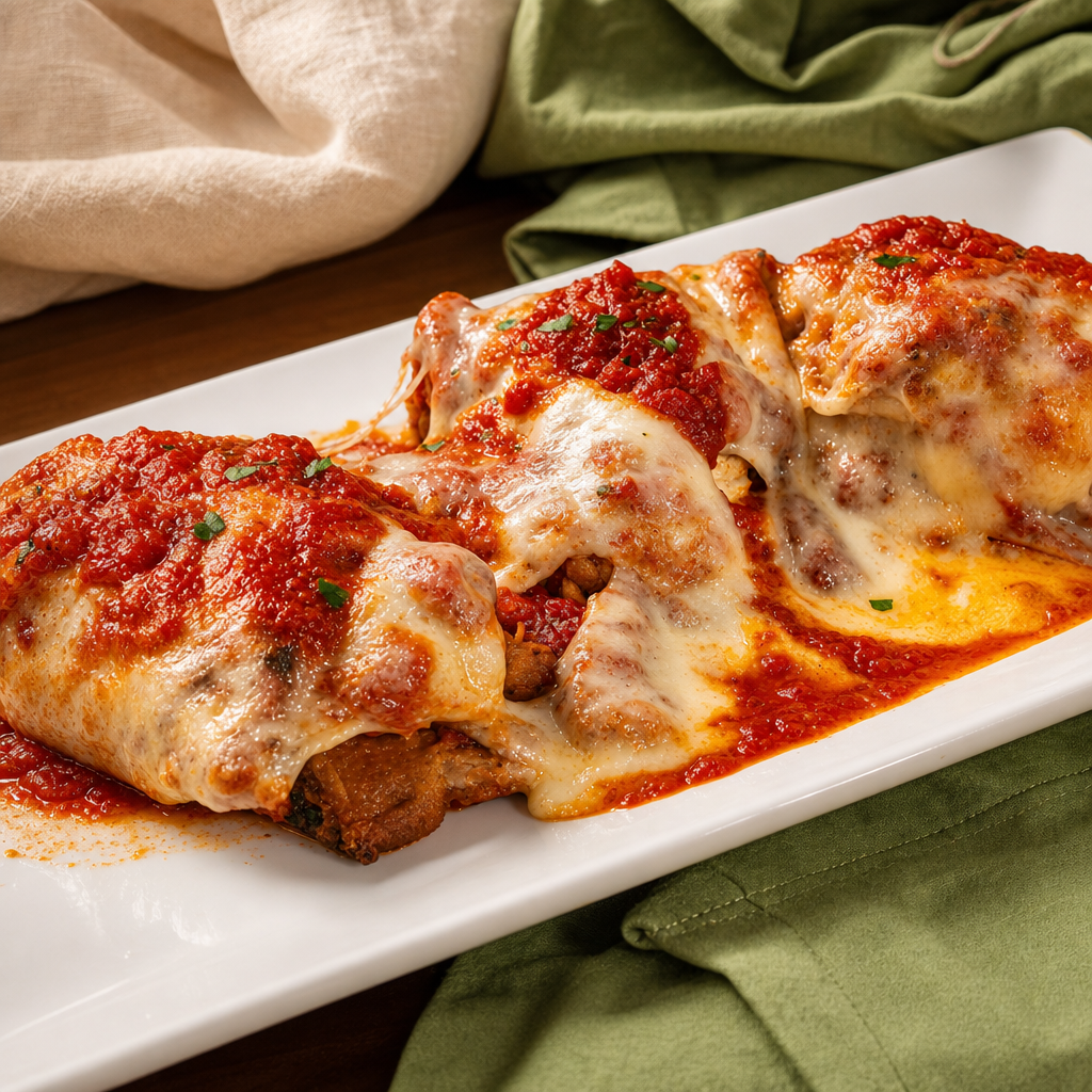 Baked Eggplant Rollatini.