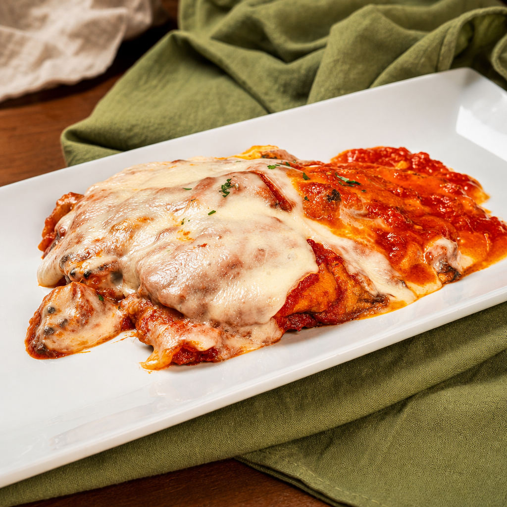 Baked Eggplant Parmigiana.