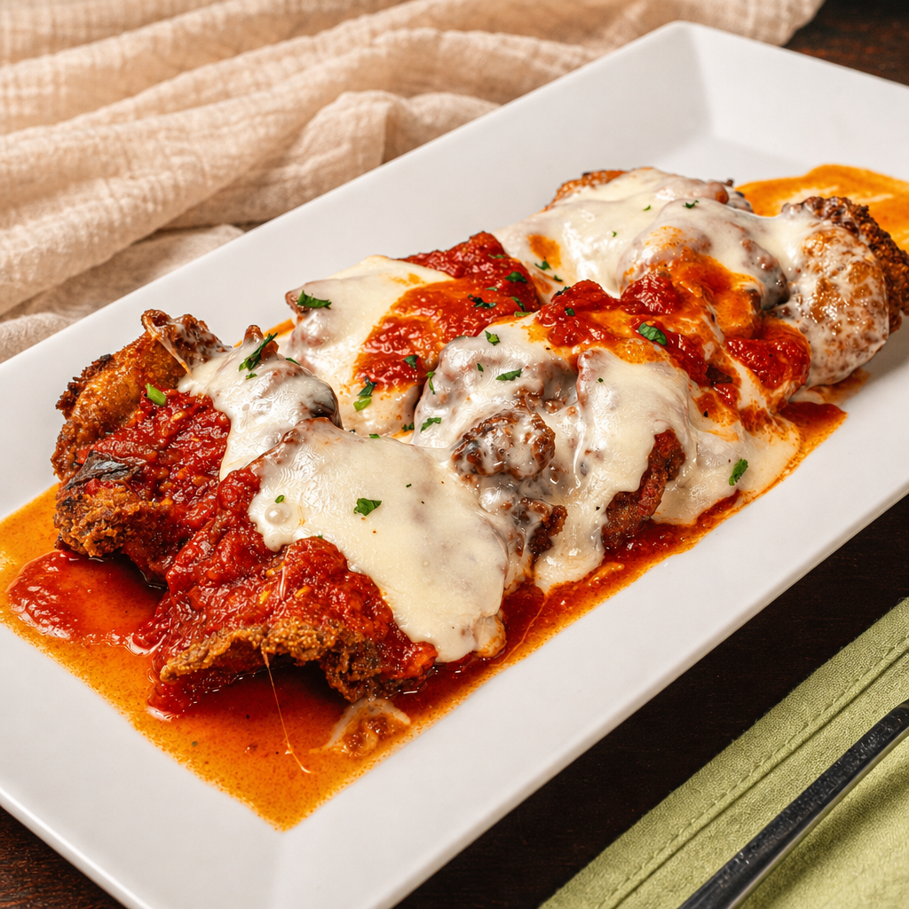 Shrimp Parmigiana.