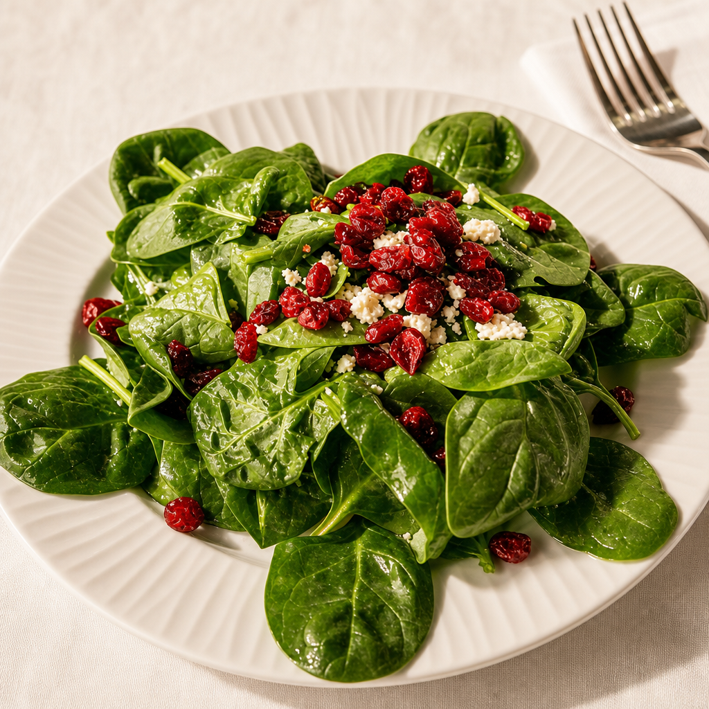 Spinach & Cranberry Salad Large.