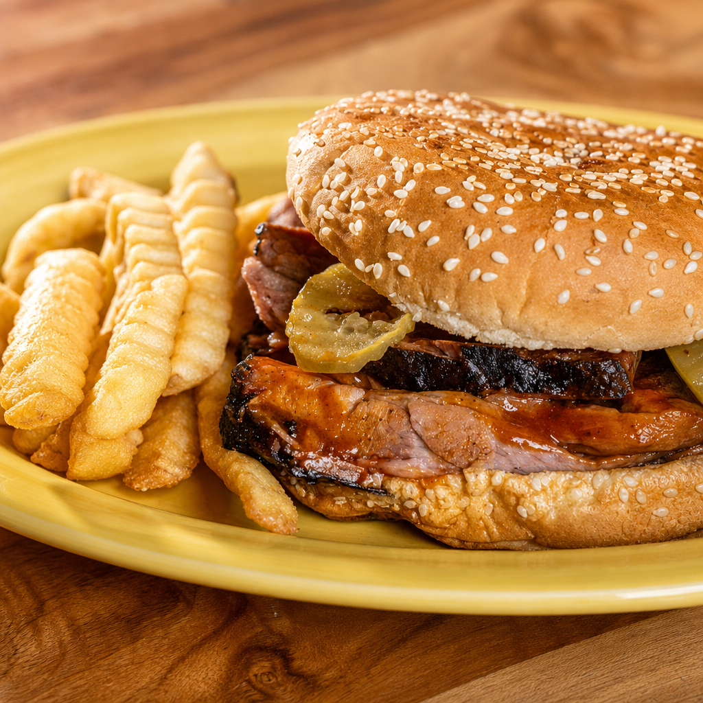 Big B Pork Sandwich.