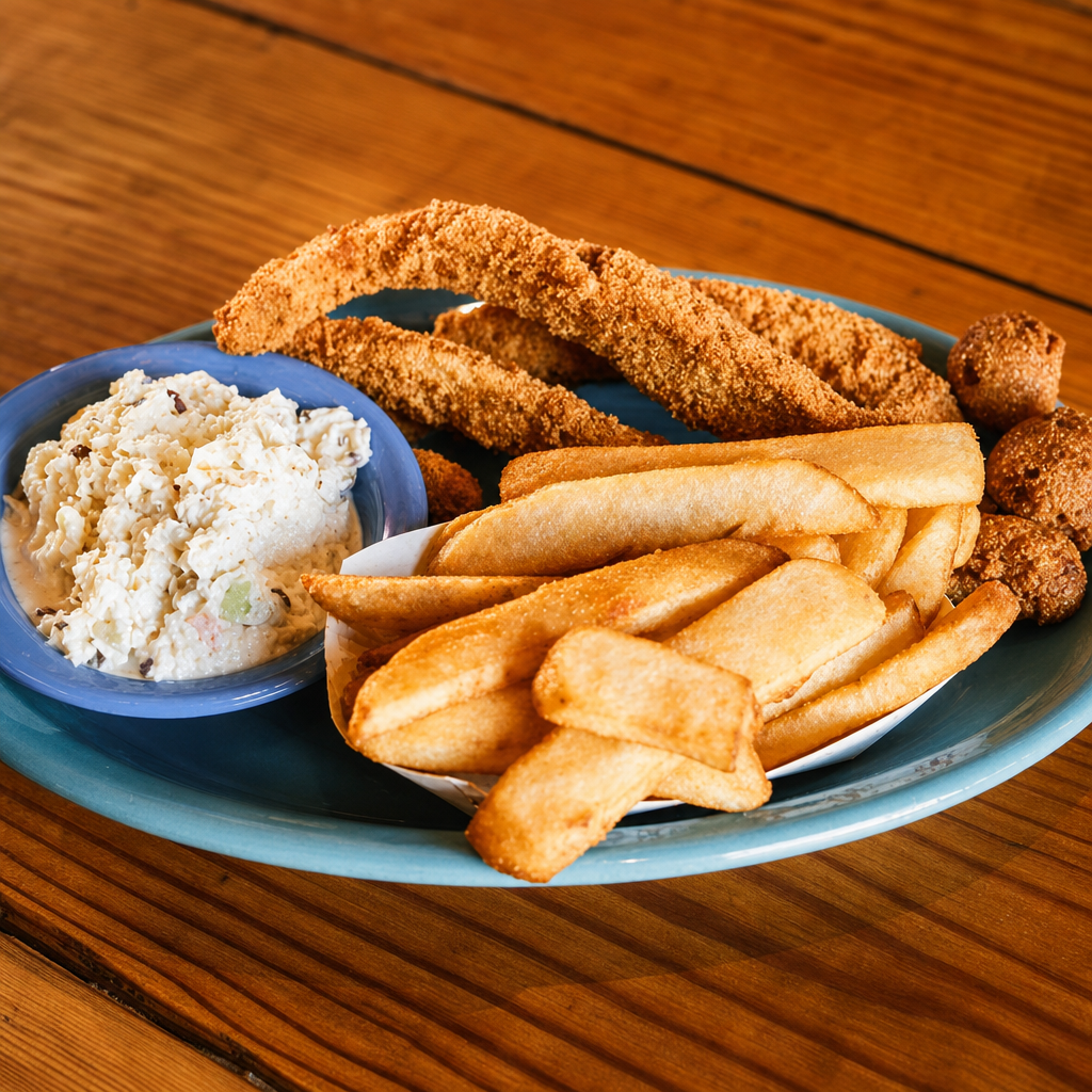 1 Piece Fish Filet Plate.