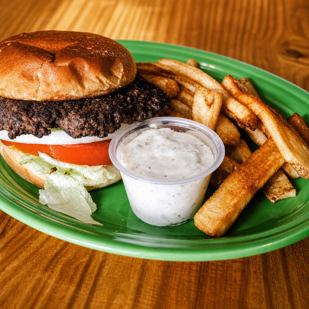 Black and Blue Burger.