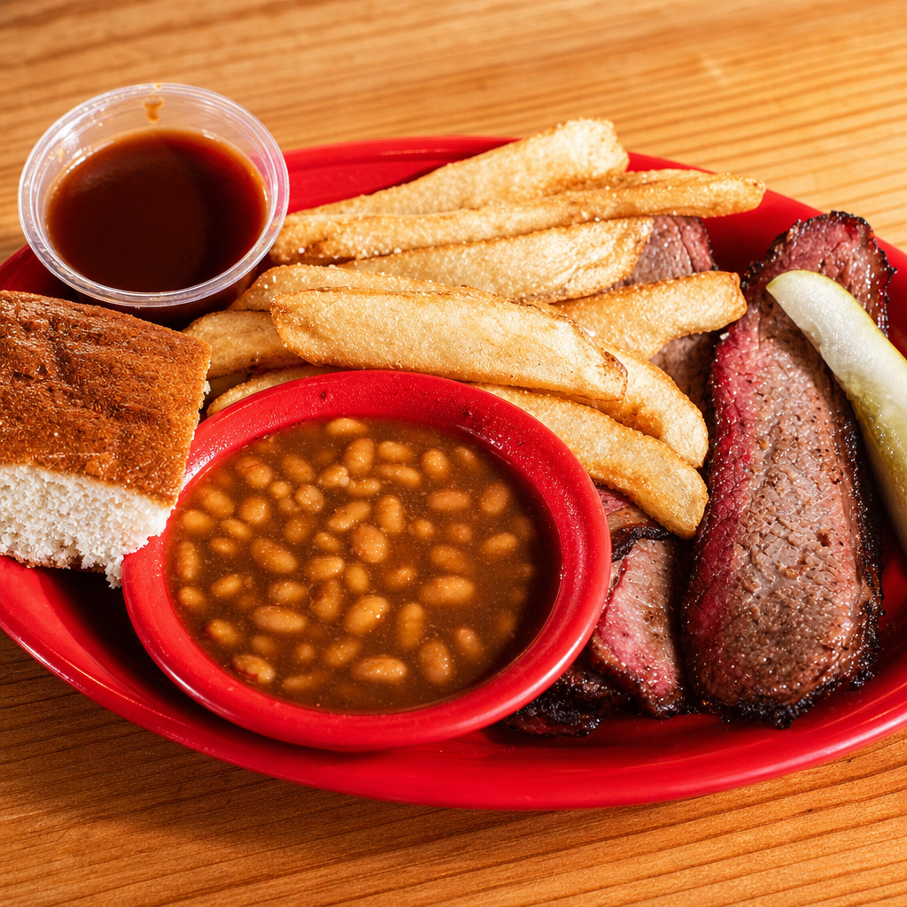 BBQ Brisket Plate.
