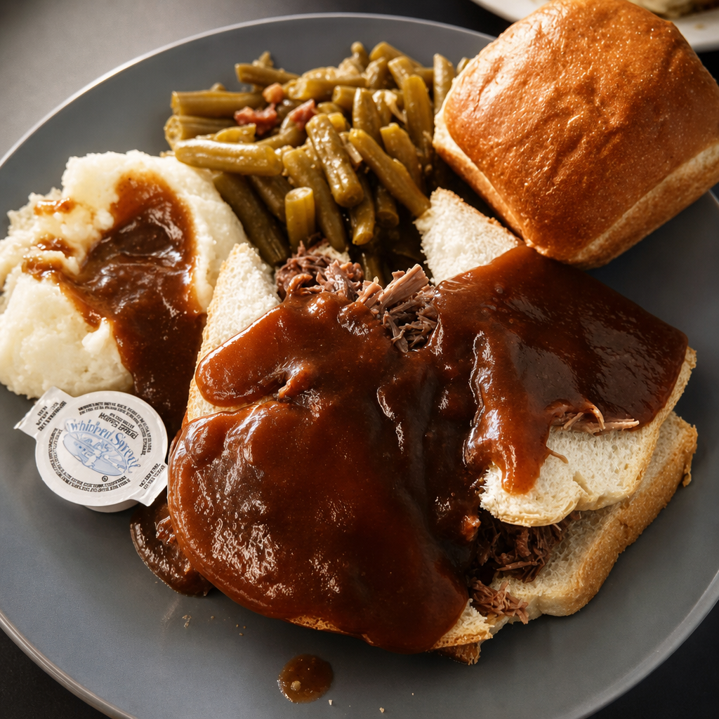 Open Face Hot Beef