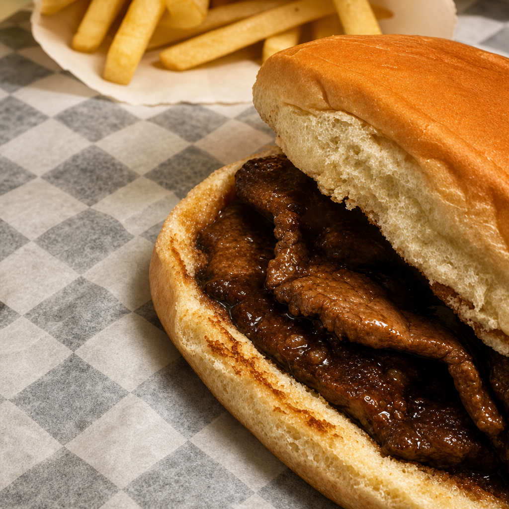 Teriyaki Beef Sandwich.