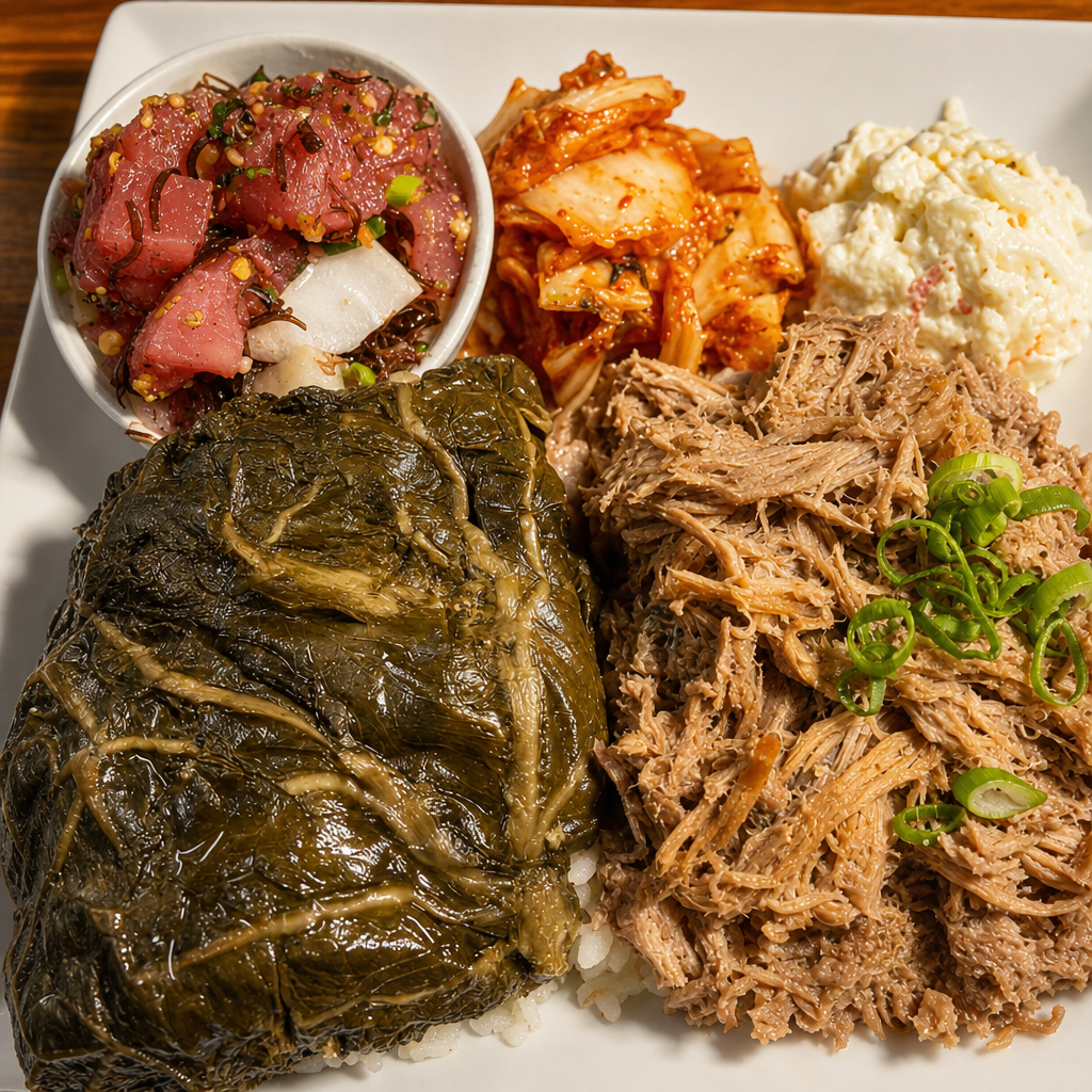 Lau Lau Kalua Pig N Poi.