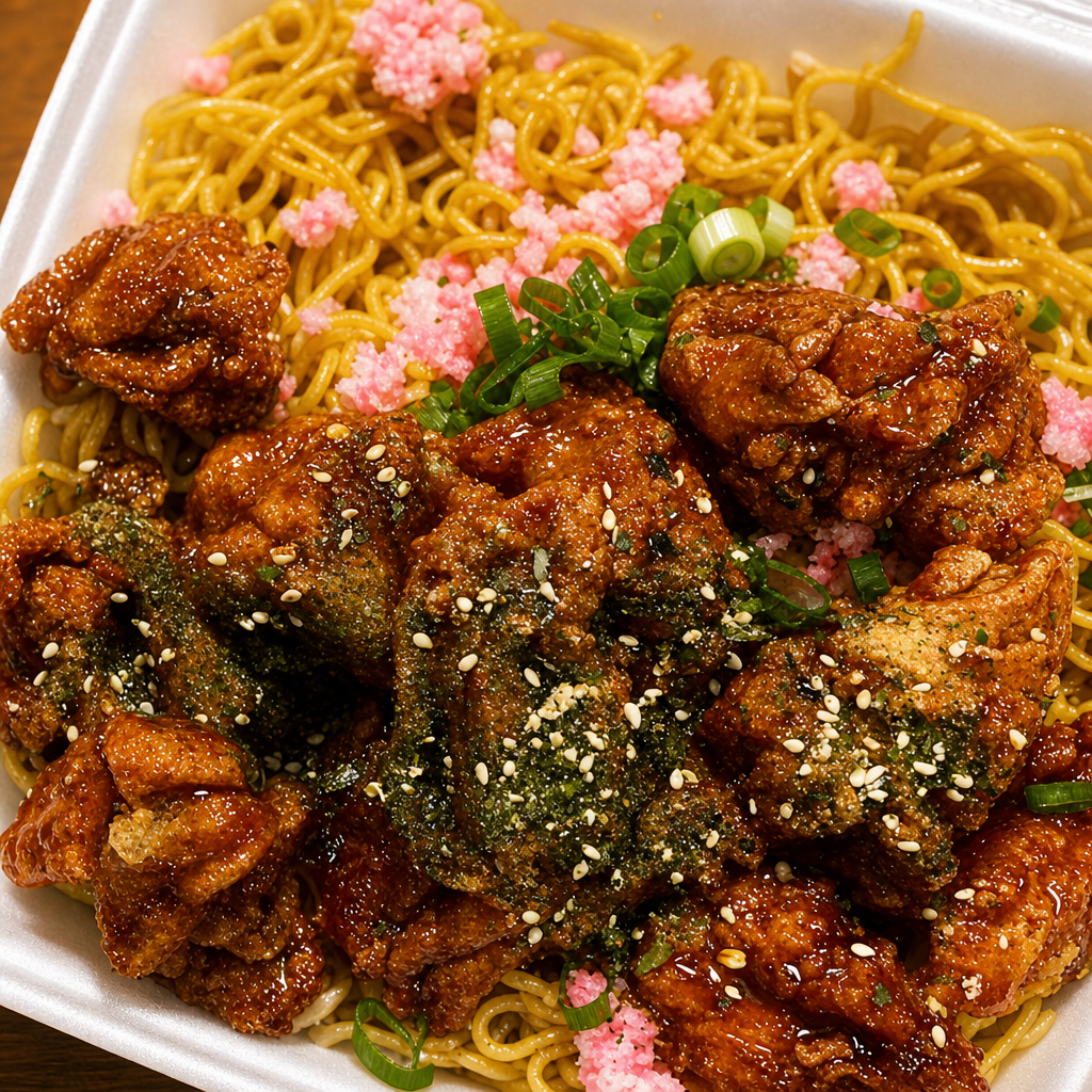 Spicy Furikake Korean Chicken