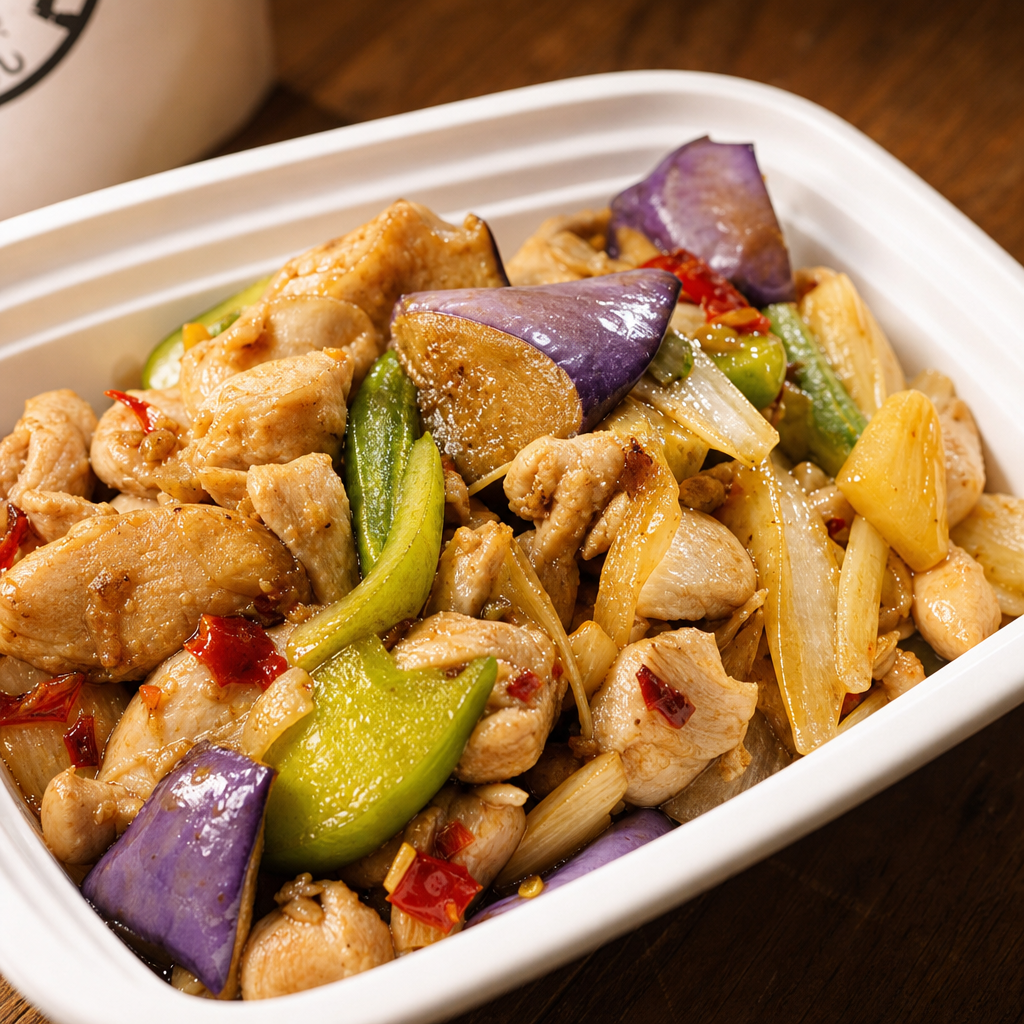 Basil Eggplant + Rice.