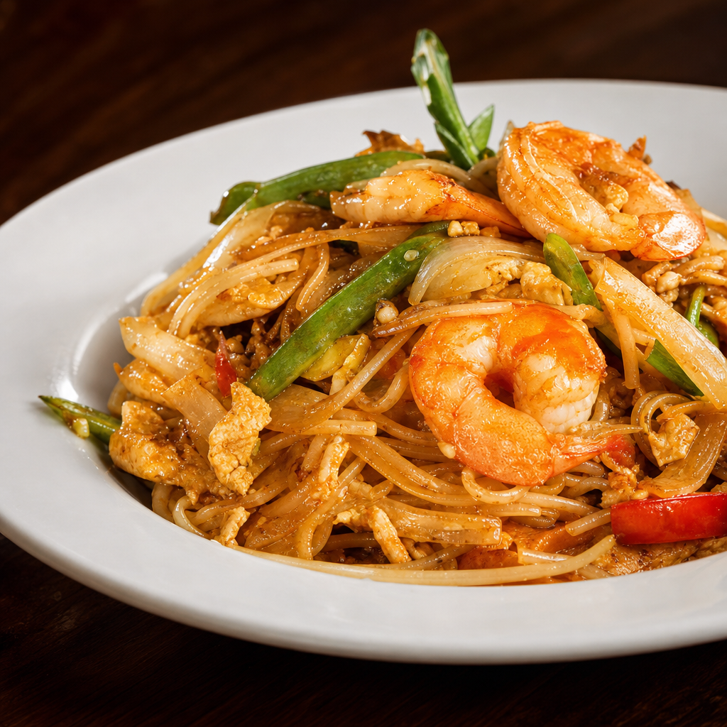 Drunken Thai Spaghetti.