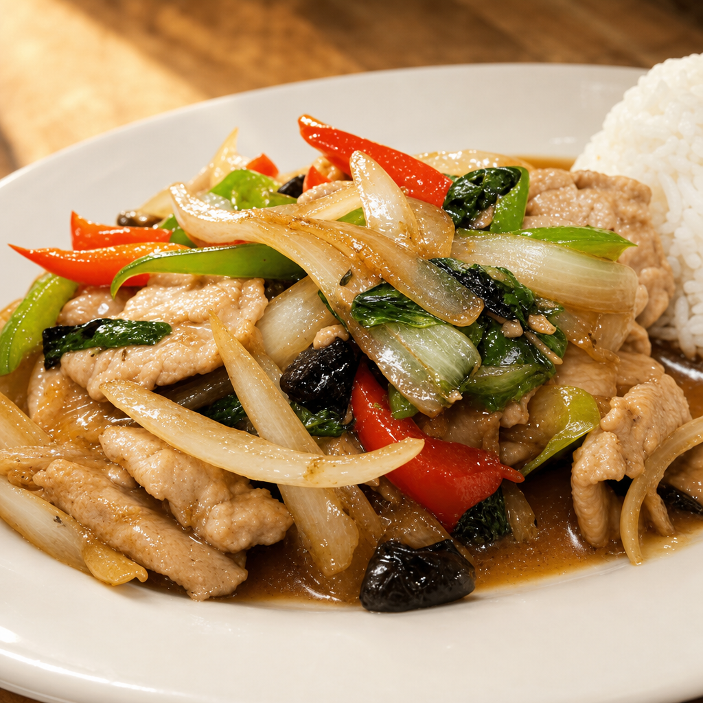 Pad PRIK + Rice.