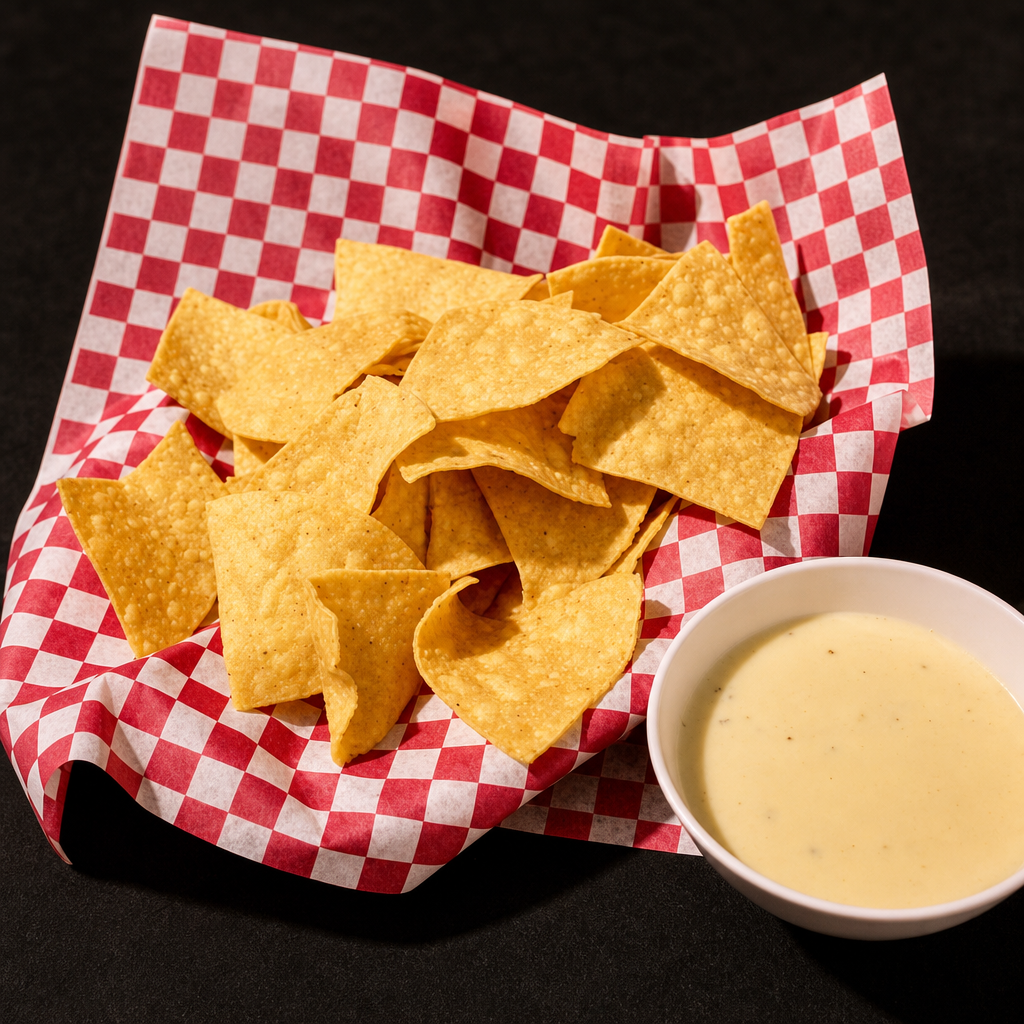 Large Chips & Queso.
