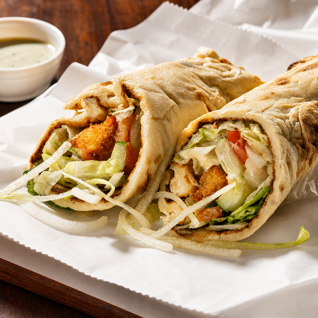 Chicken Tikka Boti Roll.