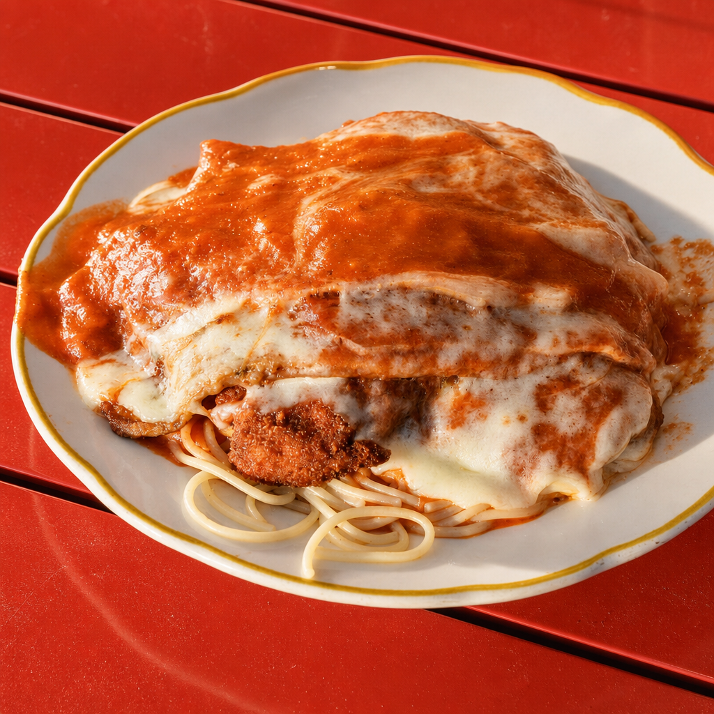 Chicken Parmigian.