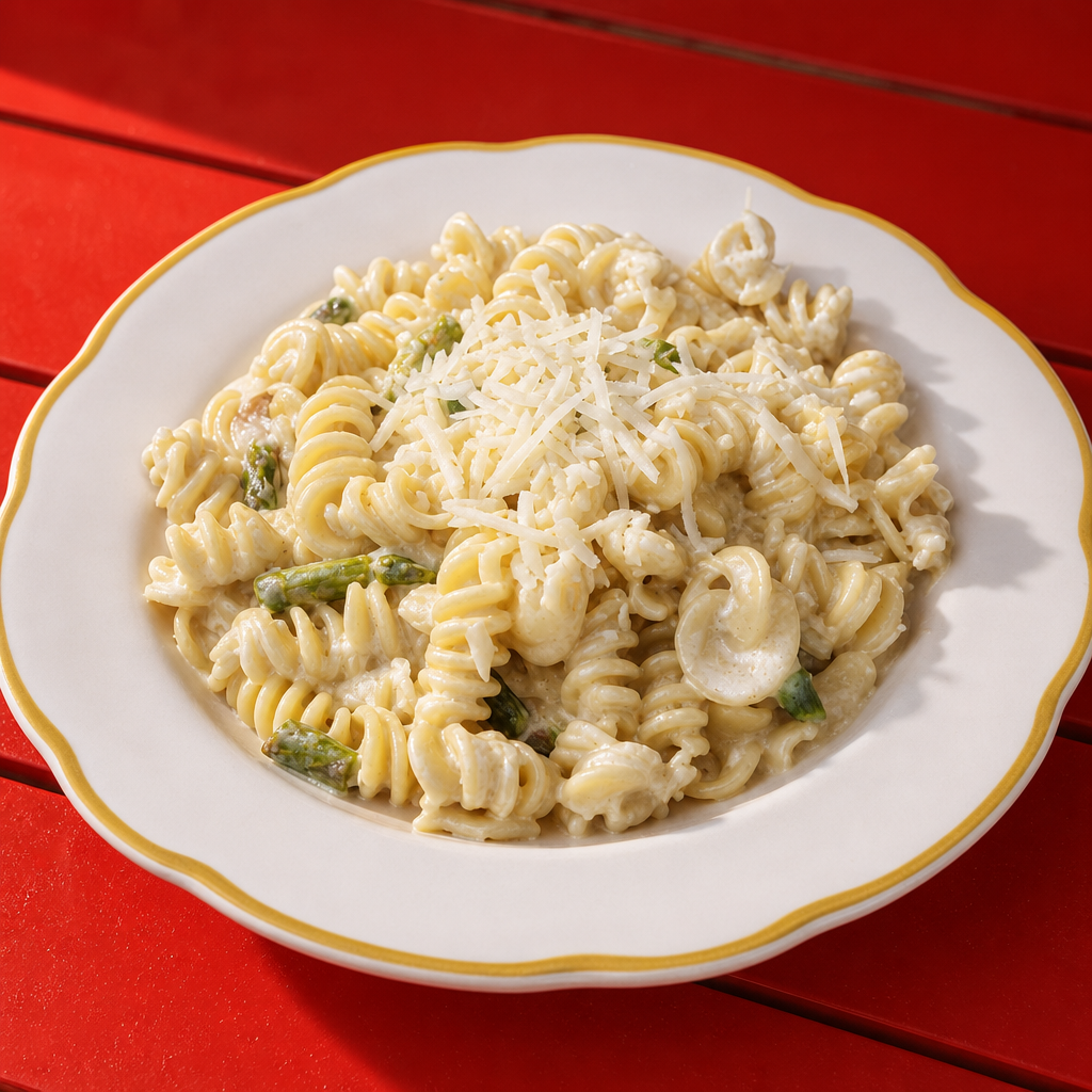 Fusilli Asiago.