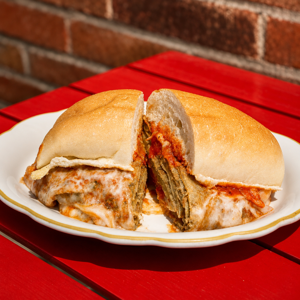 Eggplant Parm Hero.