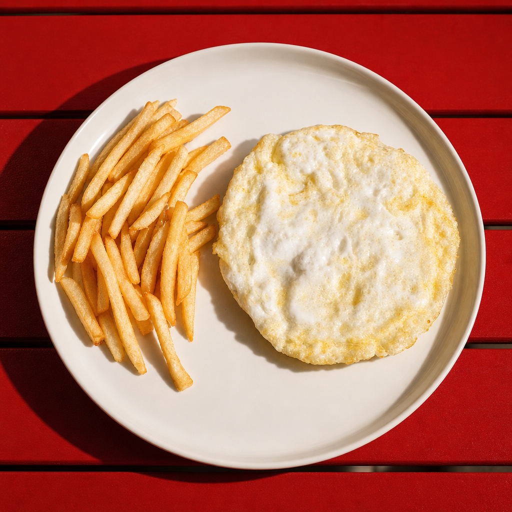 Plain White Omelette.