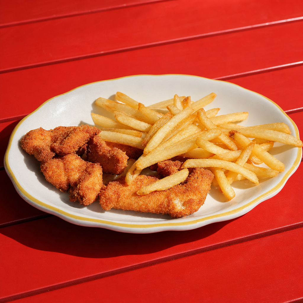 Kid's Chicken Nuggets & Fries.