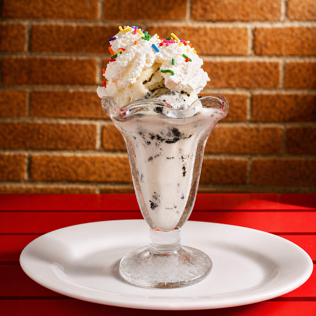 Whipped Cream Sprinkle Sundae.
