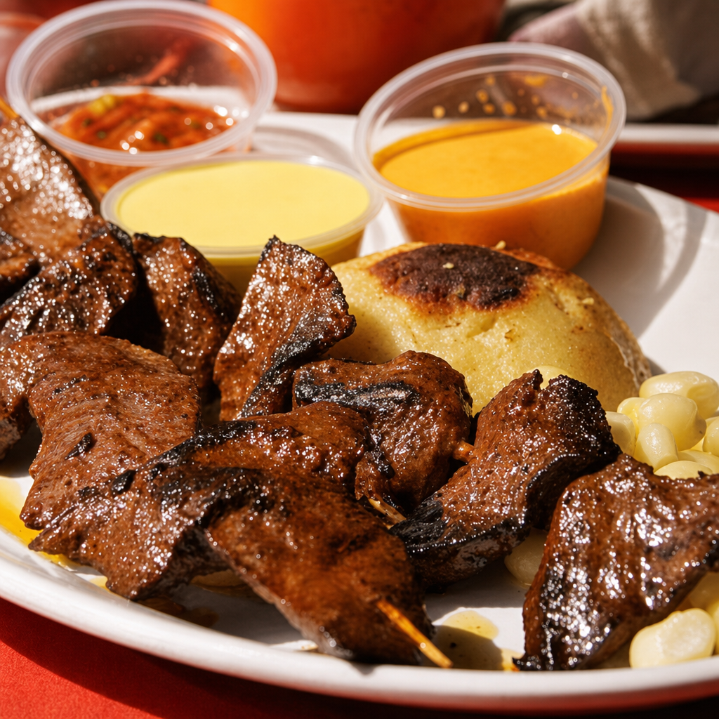 Anticuchos.