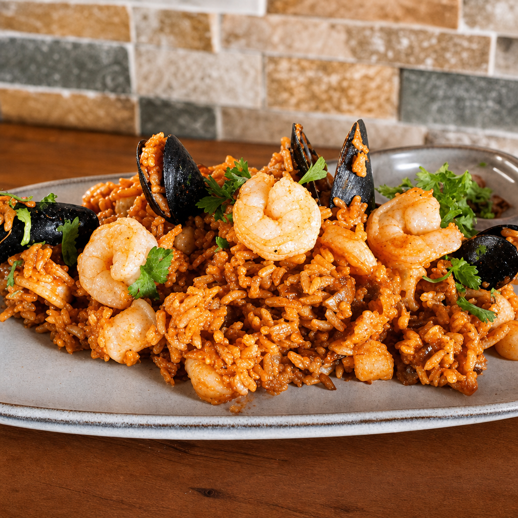 Arroz Con Mariscos.