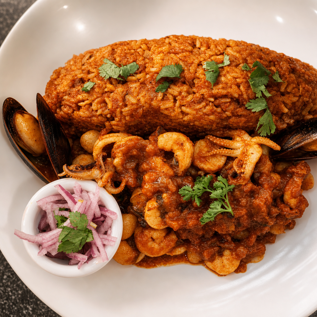 Tacu-Tacu De Mariscos.