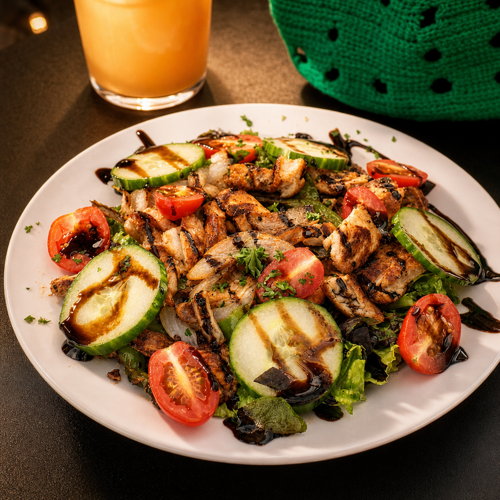 Chicken Kabob Salad.