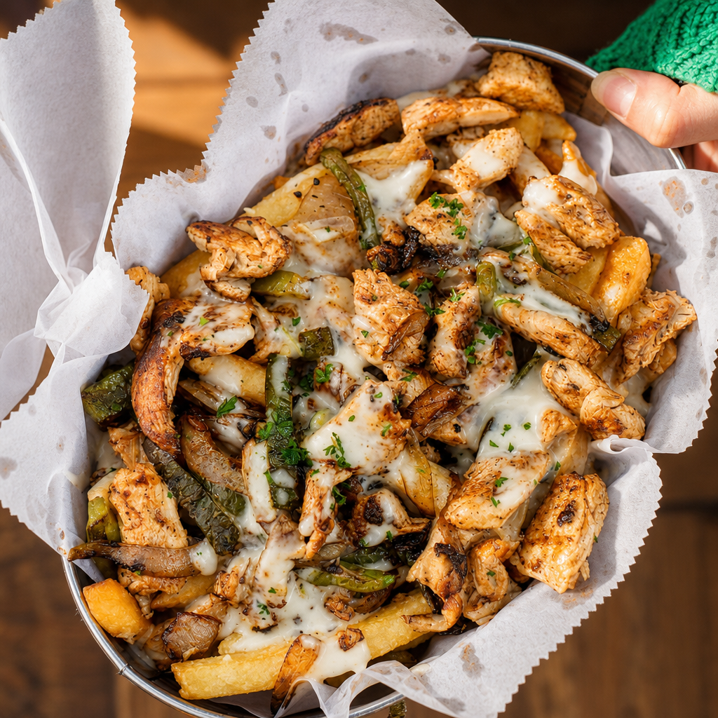 Chicken Bomb Fries.