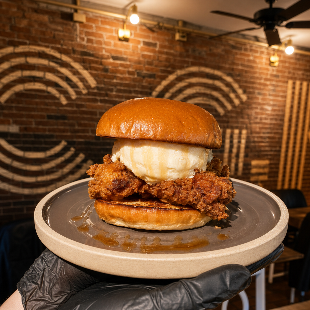 Fried Chicken Sundae.