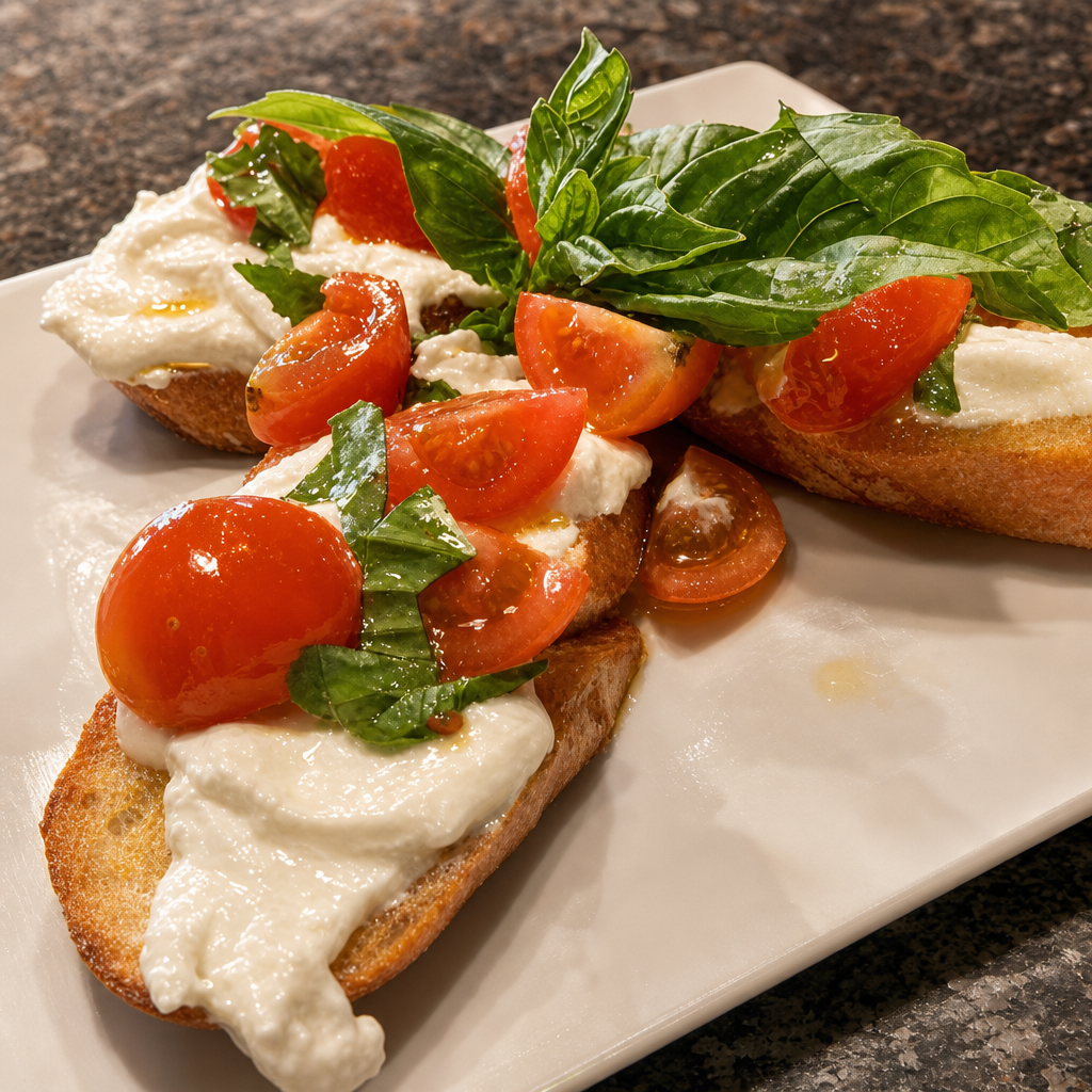 Stracciatella Bruschetta