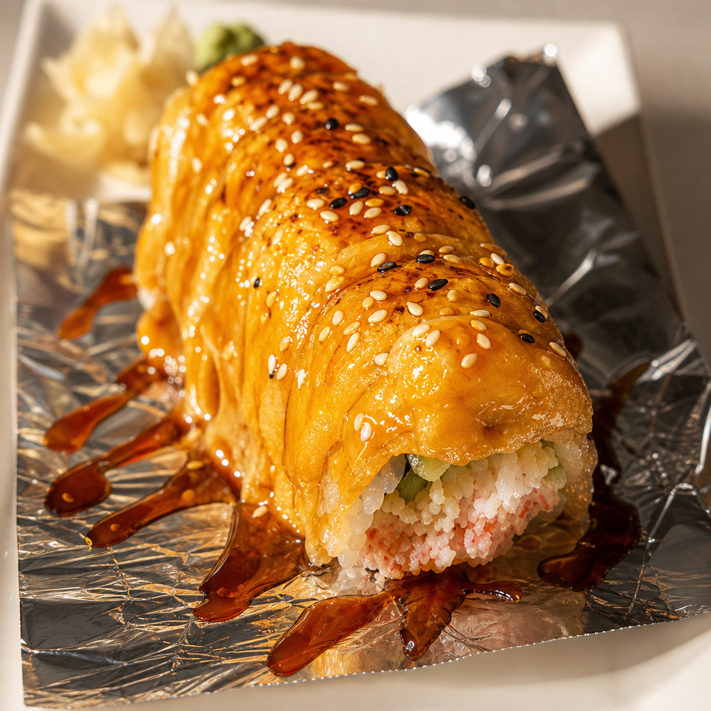 Baked Salmon Roll.