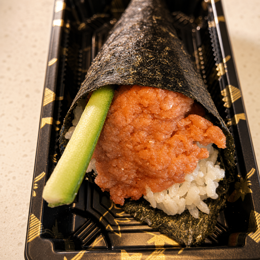 Spicy Tuna Hand Roll.
