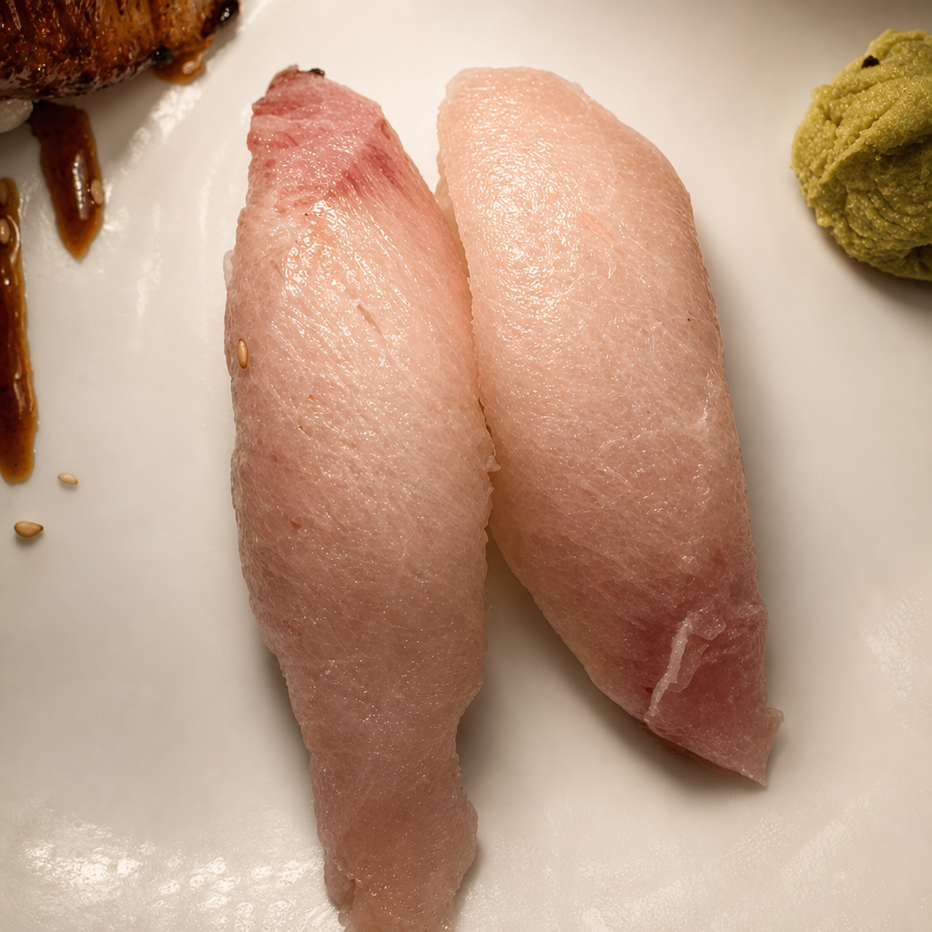 Yellowtail Nigiri Sushi.