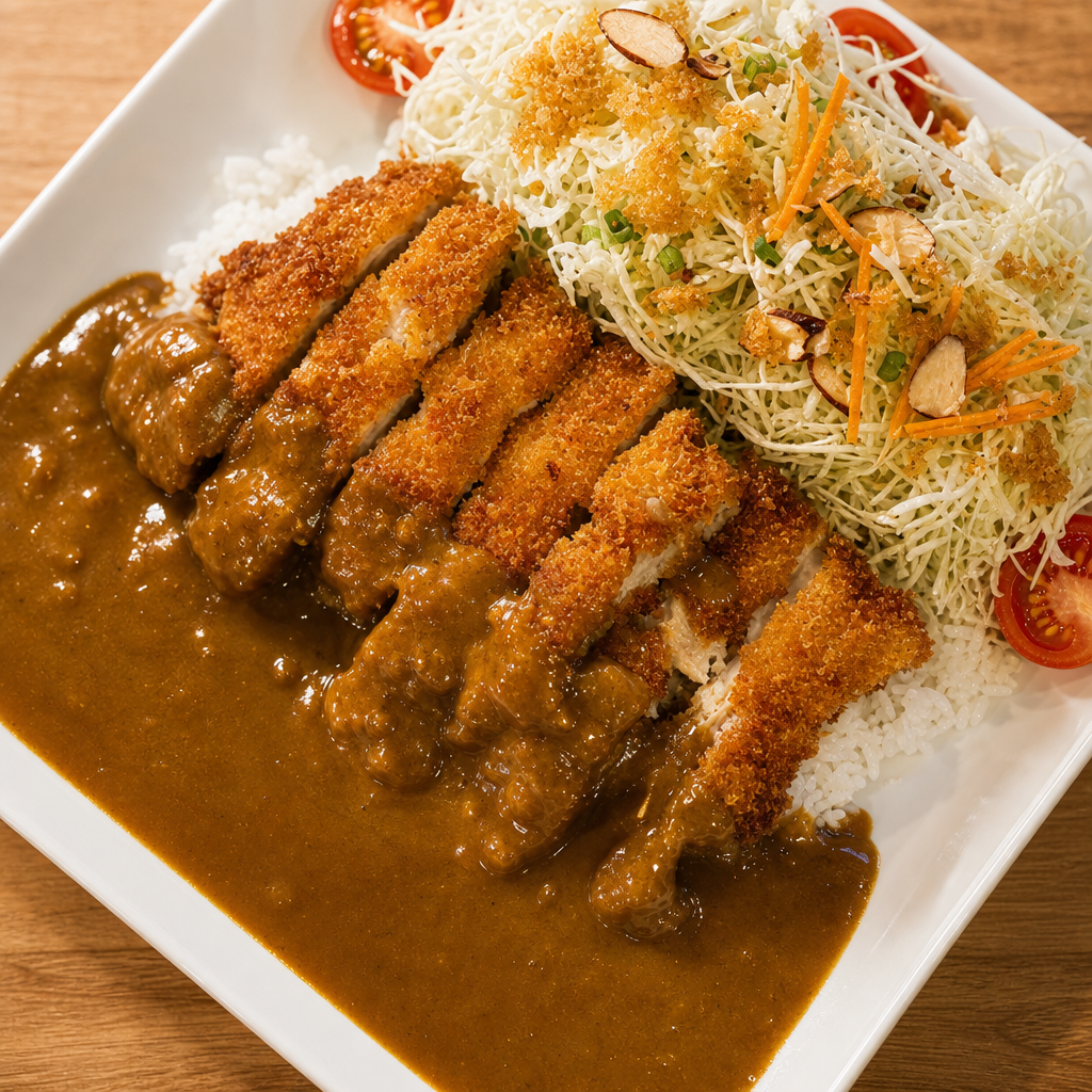 Katsu Pork Tenderloin Curry Plate.