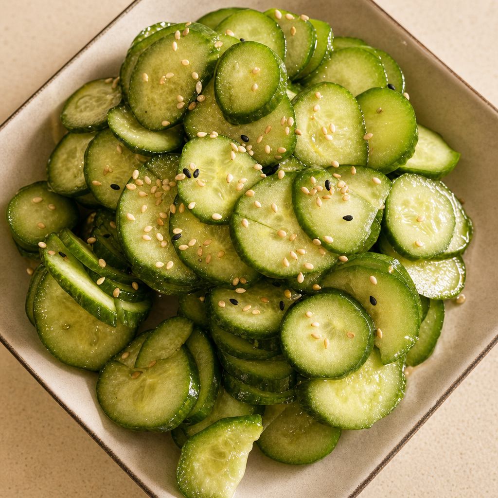 Regular Cucumber Salad.